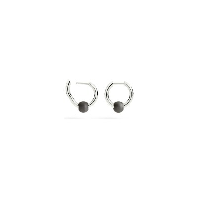 Boucles d'oreilles Dodo Pepita en argent et titane